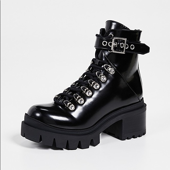 Jeffrey Campbell Shoes - Jeffrey Campbell Free People Patent Combat Boots